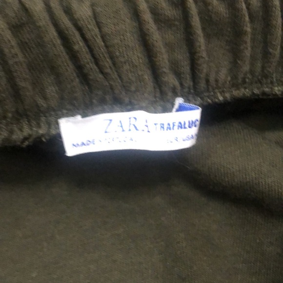 Zara Cropped Cotton Wide Leg Pants - Picture 5 of 6